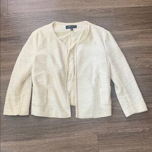 Mango Cream Open Front Blazer